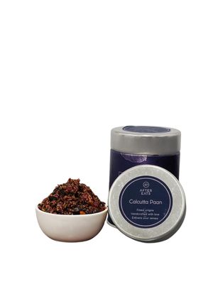 Aftereats Calcutta Paan Mukhwas: A Rich Blend of Fresh Paan Leaf, Gulkand, Dates & Aromatic Spices - 150g | After meal Digestive Mouthfreshner