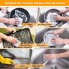 Multipurpose Wire Dishwashing Rags for Wet and Dry Stainless Steel Scrubber Non-Scratch Wire Dishcloth for Washing Dishes Sinks Counters (PAC of 8) view 3