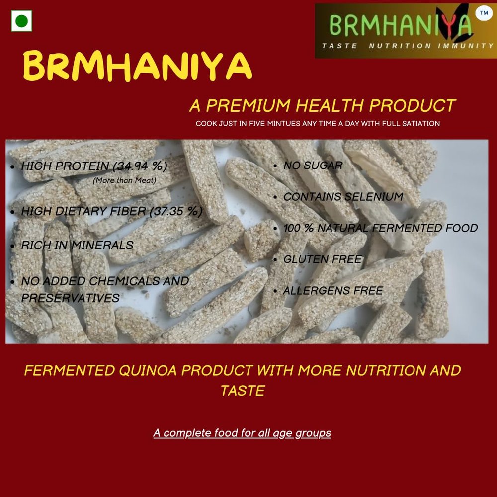 BRMHANIYA Premium Fermented Quinoa | 100% Natural | Rich in Protein & Fiber | Gluten-Free Superfood