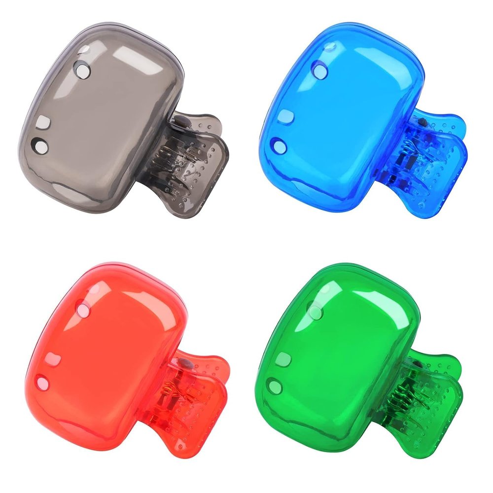 BELAYA Toothbrush Head Cover Set - Tooth Brush Holder for Bathroom Hygiene - Plastic Container Protectors - Fits Most Standard Tooth Brushes - 4-Pack