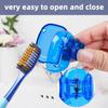 BELAYA Toothbrush Head Cover Set - Tooth Brush Holder for Bathroom Hygiene - Plastic Container Protectors - Fits Most Standard Tooth Brushes - 4-Pack view 4