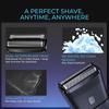 Trimfinity Edge Shave  Dual-Action Mini Electric Razor for Men | Travel-Friendly, Skin-Safe, Waterproof (IPX7), 60-Min Runtime, 7000 RPM Motor for Smooth & Precise Shaving, Gift for man view 4