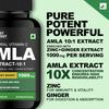 Forest Harvest Amla Extract | 10X Potency | With Zinc & Ginger for Enhanced Absorption | Natural Vitamin C for Immunity & Skin | 90 Veg Capsules | Potent 10:1 Amla Strength view 3