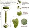 (3-RAZOR-Z-STON)(Trending 2025) Face Ston Jade Roler Massager With Gua Sha Ston With 3 Eye Razor Set Facial Roler Natural Ston Jade Roller For Skin Eye Neck Body Roler Women Men Beauty Reusable Combo view 2