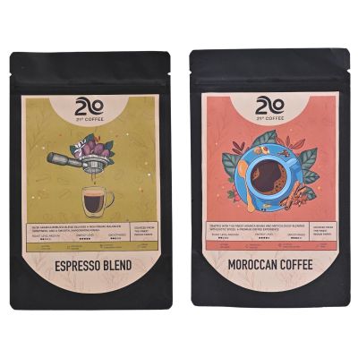 21 Degree Coffee Espresso + Moroccan Coffee | 100gm each