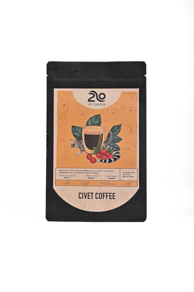 21 Degree Coffee Civet Coffee | 100gm