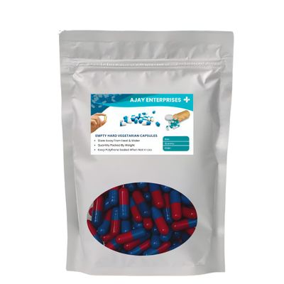 AJAY ENTERPRISES Empty Gelatin Capsules(Pack of 5000) (BLUE RED, SIZE 0 (500 MG))