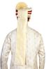 PRIYAKANT SAFAWALA Men's Traditional Wedding Collection Dupion Handcrafted Safa (Pheta/Pagdi/Turban) For Wedding And Engagement Use It [Maroon - Fown, Free - Size, Adjustable System] view 3