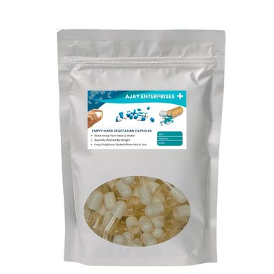 AJAY ENTERPRISES Empty Gelatin Capsules SIZE 0 (500 MG) (Pack of 5000) (CARAMEL WHITE, SIZE 0 (500 MG))