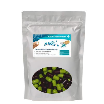 AJAY ENTERPRISES Empty Gelatin Capsules(Pack of 5000) (GREEN MAROON, SIZE 0 (500 MG))