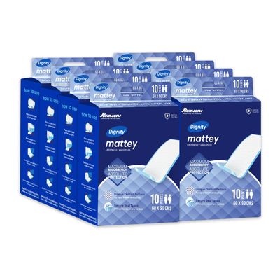 Dignity Mattey Disposable Underpads for Adults, 60x90 cm (80 Pieces)