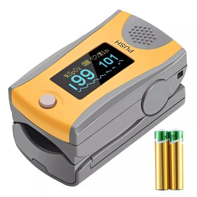 MCP M70 Fingertip Pulse Oximeter CE Approved, Sats Probe SpO2 Blood Oxygen Saturation Monitor Finger with Heart Rate for Kids & Children and Adult (Includes Batteries and Lanyard)