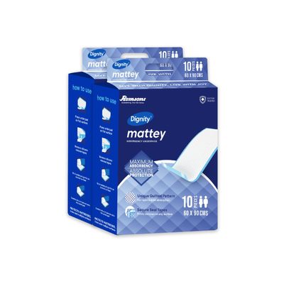 Dignity Mattey Disposable Underpads for Adults, 60x90 cm (20 Pieces)