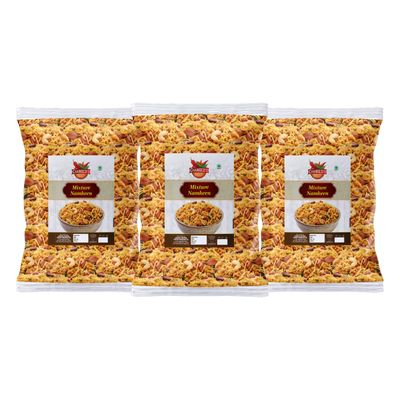 CHANGEZI'S bawarchi khana-Holi Festive Selection mixture namkeen-Culcutta Mixture Namkeen, Homemade & Ready to Eat, Spicy Namkeen, Namkeen & Snacks-900g*3Pack With Free Holi water balloons