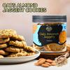 Flavourzs Foods Jodhpur 's Flavour Oats Almonds Jaggery Cookies  JAR Pack (Pack of 4, 150g Each) all Home Made Products without Preservatives no added artificial materials, no Butter made with pure Ghee,baked cookies view 3