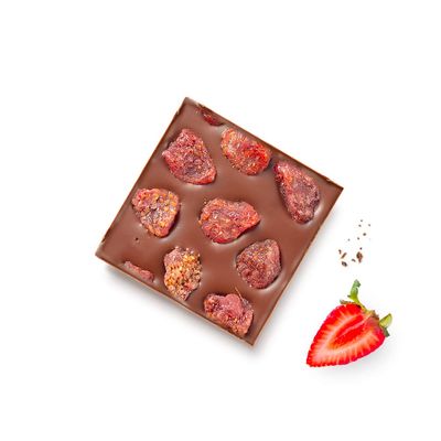 Goosebumps Strawberry Pink Salt - 55% Dark Chocolate | Fruit Chocolate Bars | 22 G Each (Pack of 6)