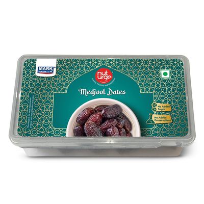 NUT URGE Premium Mejdool Dates (Jumbo) 500g Pack | Nutrient-Rich | Healthy & Delicious Snack | Anti Oxidant | Natural Sweetener | Ideal for Office, Travel,Pack of 2