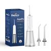 Saporo AquaFlo Water Dental Flosser for Teeth - 300ml Large Detachable Tank - Cordless, Portable & Rechargeable Dental Flosser Teeth Cleaner - IPX7 Waterproof - Removes Plaque & Protects Gums - 2 Nozzle Tips view 1