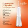 Saporo AquaFlo Water Dental Flosser for Teeth - 300ml Large Detachable Tank - Cordless, Portable & Rechargeable Dental Flosser Teeth Cleaner - IPX7 Waterproof - Removes Plaque & Protects Gums - 2 Nozzle Tips view 4