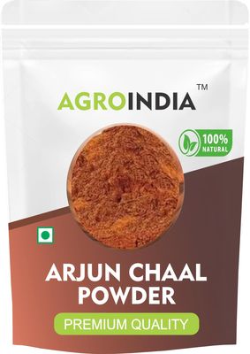 AgroIndia Arjun Ki Chaal Powder, Natural Herbal Supplement for Heart Health,100% Natural & Pure Herbal Arjun Ki Chaal Powder, Organic Terminalia Arjuna Powder (100g)