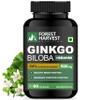 Forest Harvest Ginkgo Biloba Extract (24% Flavone Glycosides) 120 mg With Brahmi (Bacopa Monnieri) Extract 380 mg Capsules, 60 Capsules view 1