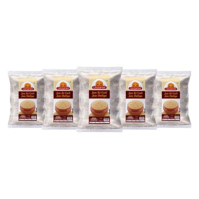 Ghotaram Natural Fresh Barley Porridge Jau Ka Dalia Daliya|Broken Pearl Barley|Jau Daliya|No Additives or Preservatives|100% Natural|Rajasthani Guli Rabdi-4900g(pac 5x 980g)