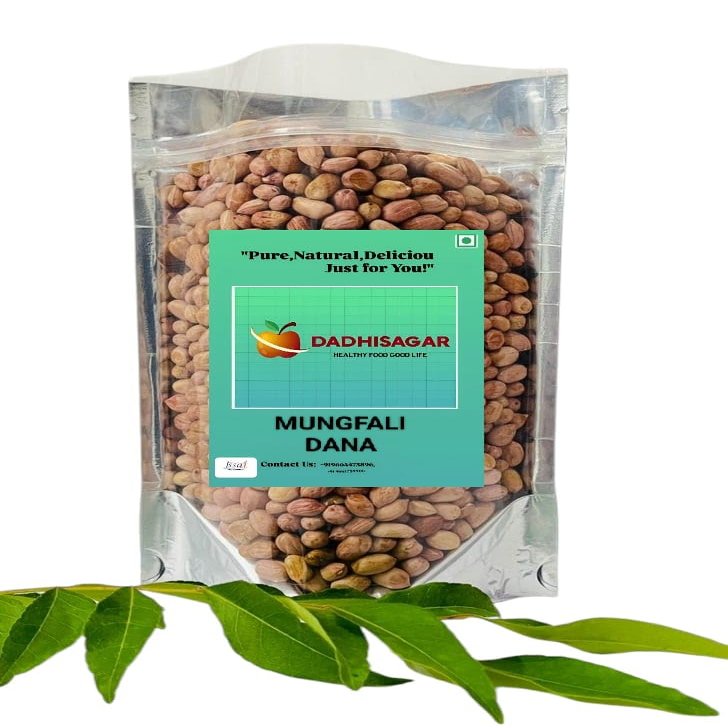 DADHISAGAR Raw Peanuts, Premium Desi Singdana, Jumbo Size, Vacuum Packed (500g(pack of 1))