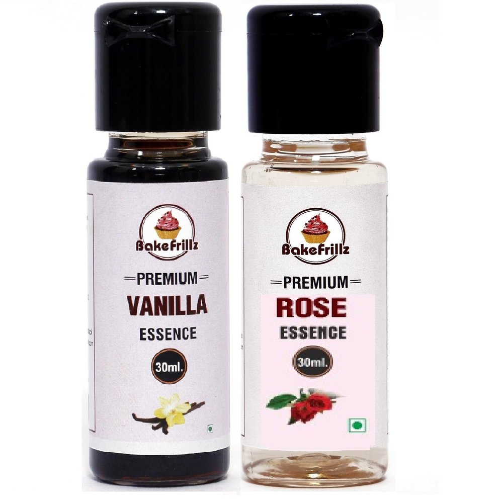Bakefrillz Exotic Essence Combo with Vanilla (Rose & Vanilla Combo)
