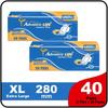 Advance Life XL Sanitary Pads | 280mm | Super Absorbent, Leak-Proof, Odor Control, Rash-Free, Extra Soft & Comfortable for Heavy Flow & Overnight Protection (Extra Large, 40, count) view 2