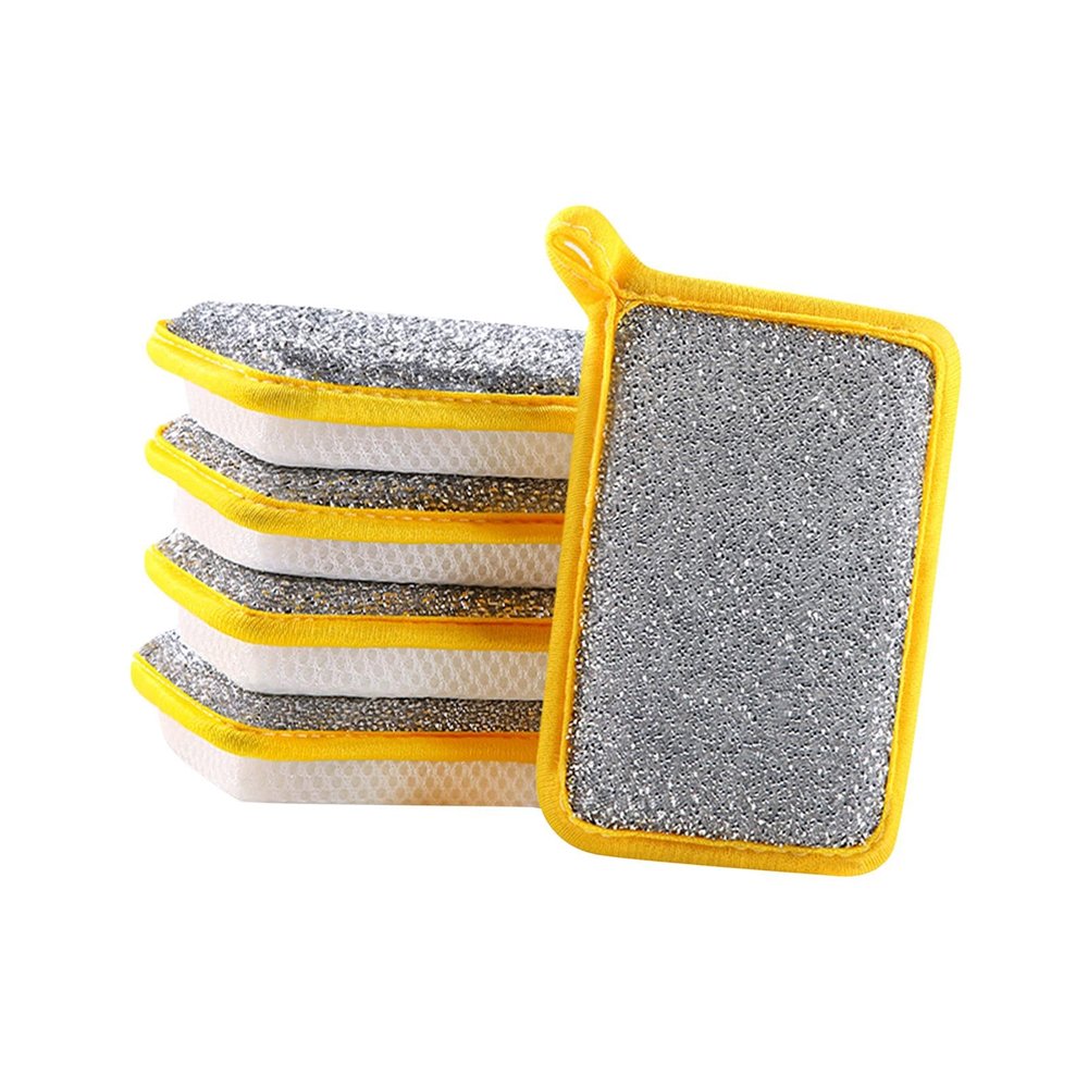 BNF Dishwashing Scrub Sponge Absorbent Sponge Dishwashing Rags for Plate 5Pcs 15x10cm|Home & Garden|Home & Garden|Home & Garden|5 Multipurpose Dishwashing Rags