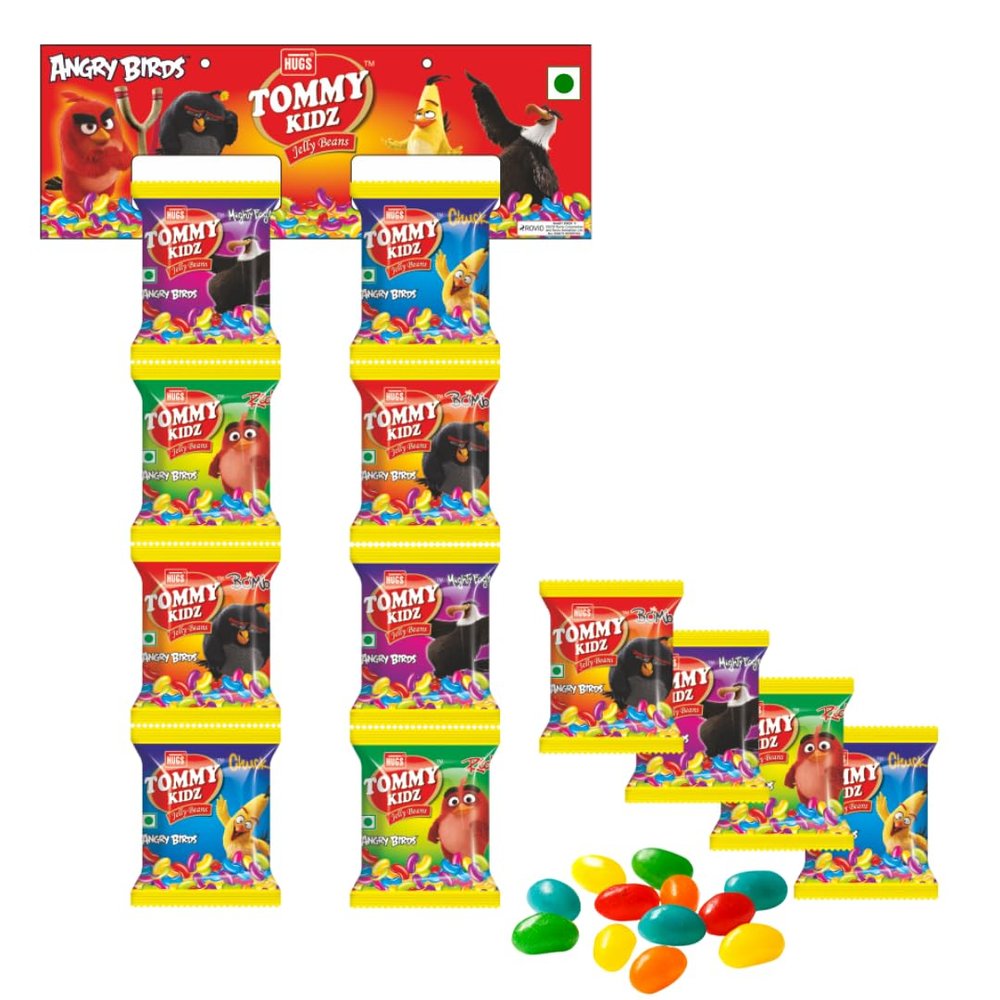 Hugs Tommy Kidz Jelly Beans - 100% Vegetarian, Colourful & Yummy Jelly Beans (36 pouches)