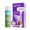Bombae Rollplay Body Razor for Women & Shaving Foam for Women | Aloe vera and Vitamin E for 2X Smoother Skin | Arms, Legs, Underarms, Bikini view 1