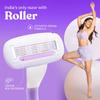 Bombae Rollplay Body Razor for Women & Shaving Foam for Women | Aloe vera and Vitamin E for 2X Smoother Skin | Arms, Legs, Underarms, Bikini view 2