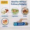 DOUBLE DIAMOND Food Grade Cling Film - 100 Meter Roll | Premium Quality, BPA-Free, Versatile Kitchen Wrap for Food Storage, Freezer Safe, Ideal for Fruits, Vegetables, and Leftovers view 3