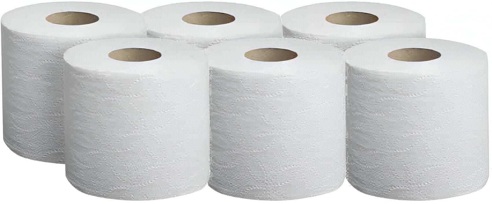 FREAX Toilet Tissue Rolls For 2 PLY Soft & Highly Absorbent 180 Pulls Per Roll 100% Natural Virgin Fibre Roll (Pack of 6, 180 Pulls)