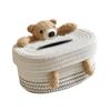 BNFCotton Rope Facial Tissues Box Cover Decorative for Coffee Table 8.2x6x4inch Bear Black Line|Home & Garden | Bath | Tissue Box Covers|1 Tissue Box Holder view 4