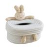 BNFCotton Rope Facial Tissues Box Cover Decorative for Coffee Table 8.2x6x4inch Rabbit|Home & Garden | Bath | Tissue Box Covers|1 Tissue Box Holder view 1