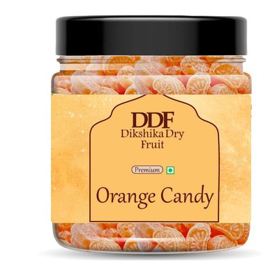 Dikshika Dry Fruits Orange Candy 400 gm| Narangee Candy | Narangee Toffee | SantraToffee | Vegetarian | Orange Flavoured Toffee | Sweet Toffee