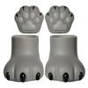 THE STYLE SUTRA 1Pairs BJD Doll Cat Hands and Feets Body Accessories for Ob11 Action Figures Gray |Dolls|Clothes & Accessories|Modern view 1