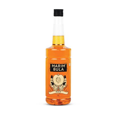 Marimbula Peach Syrup - 1000ml | Premium Fruit Syrup for Cocktails, Mocktails, Iced Teas, Milkshakes & Desserts | Barista-Grade Flavour | Higher Fruit Content | Perfect for Home, Caf & Restaurant Use
