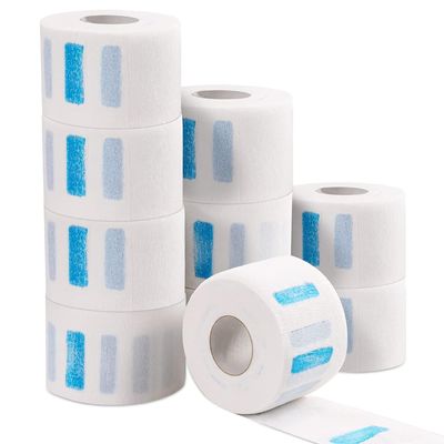 Nidy 5 Rolls Disposable Barber Paper Neck Strips, 100 Strips per roll Professional Stretchy Paper Neck Band Protector Hairdressing Accessory Tool