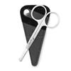 Hipster Nasal Safety Personal Grooming Scissor for Cutting Nose Hair, Beard, Mustache and Eyebrow | Round Tip & Travel Friendly view 1