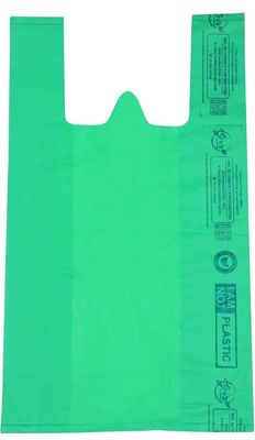 Jagriti Biosol 100% Biodegradable and Compostable Multipurpose Carry Bag, Grocery Bag, Eco-Friendly Bag for Shops & Homes, Pack of 100 Carry Bag (11x14)