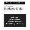 Jagriti Biosol 100% Biodegradable and Compostable Multipurpose Carry Bag, Grocery Bag, Eco-Friendly Bag for Shops & Homes, Pack of 100 Carry Bag (11x14) view 4