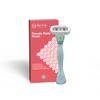 Be Me Reusable Female Body Razor | Long Handle for Easy Reach | 5-Coated Blades | In-Built Soap Bar & Flexible Head| Smooth & Quick Body Hair Removal for Women - Green view 1