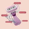 Be Me Reusable Female Mini Body Razor | Compact & Precise Shaving | 5-Coated Blades | Portable & Travel-Friendly | Smooth & Quick Hair Removal for Women - Purple view 2