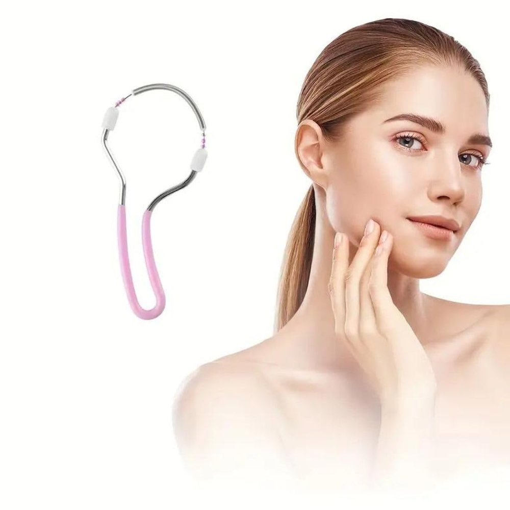 black sparrow Portable Painless Spring Facial Hair Remover for Women - Threading Tool Epilators Unwanted Hair on Upper Lip Chin Face