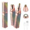 ALI SHIPPING Portable Eyebrow Trimmer for Women, Electric Epilator for Face, Lips, and Nose Hair Removal, Facial Hair Remover with Built-In Light, Compact and Easy to Use view 1