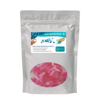 Ajay Enterprises Empty Vegetarian Capsules (PACK OF 1000) (Pink-CT, SIZE 0 (500 MG))