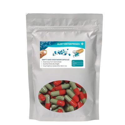 Ajay Enterprises Empty Vegetarian Capsules(PACK OF 1000) (RED GREY, SIZE 0 (500 MG))